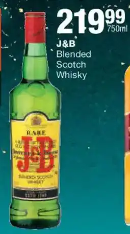 Checkers Liquor Shop J&B Blended Scotch Whisky offer