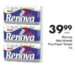 Save Renova Maxi Absorb Plus Paper Towels offer