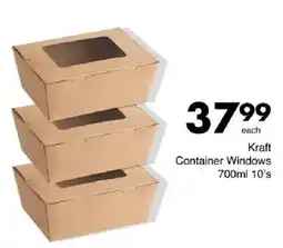 Save Kraft Container Windows offer
