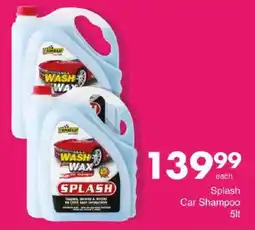 Save Splash Car Shampoo offer