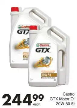 Save Castrol GTX Motor Oil 20W-50 offer