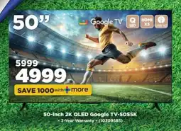 HiFi Corp 50-Inch 2K QLED Google TV-50S5K offer