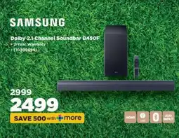 HiFi Corp Samsung Dolby 2.1 Channel Soundbar B450F offer