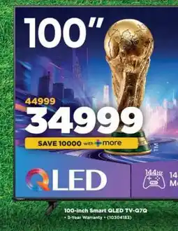 HiFi Corp 100-inch Smart QLED TV-Q7Q offer