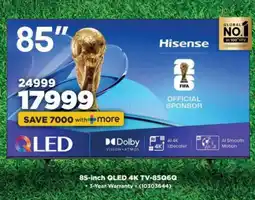 HiFi Corp 85-inch QLED 4K TV-85Q6G offer