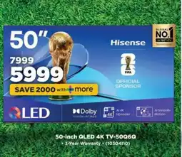 HiFi Corp 50-inch QLED 4K TV-50Q6G offer