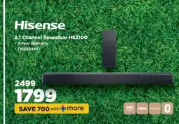 HiFi Corp Hisense 2.1 Channel Soundbar HS2100 offer