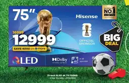 HiFi Corp 75-inch QLED 4K TV-75Q6G offer
