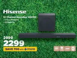HiFi Corp Hisense 3.1 Channel Soundbar HS3100 offer