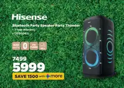 HiFi Corp Hisense Bluetooth Party Speaker Party Thunder offer