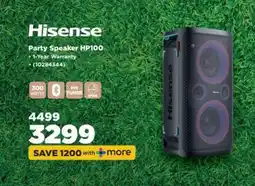 HiFi Corp Hisense Party Speaker HP100 offer