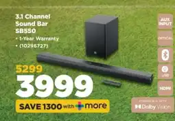 HiFi Corp 3.1 Channel Sound Bar SB550 offer