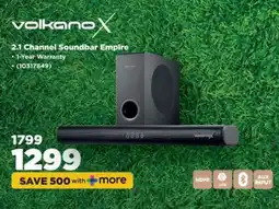 HiFi Corp Volkano X 2.1 Channel Soundbar Empire offer