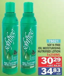 Arrow Cash And Carry Sof n free oil moisturising nutrifeed lotion offer