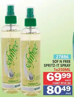 Arrow Cash And Carry Sof n free spritz-it spray offer