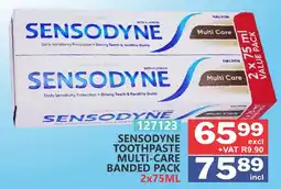 Arrow Cash And Carry Sensodyne toothpaste multi-care banded pack offer