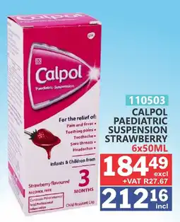 Arrow Cash And Carry Calpol paediatric suspension strawberry offer