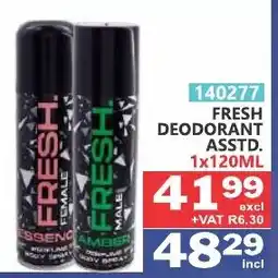 Arrow Cash And Carry Fresh deodorant offer