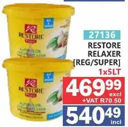Arrow Cash And Carry Restore relaxer offer