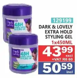 Arrow Cash And Carry Dark & lovely extra hold styling gel offer