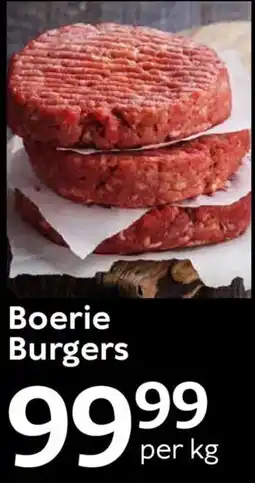 Oxford Freshmarket Boerie Burgers offer