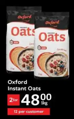 Oxford Freshmarket Oxford Instant Oats offer