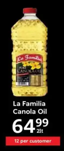 Oxford Freshmarket La Familia Canola Oil offer