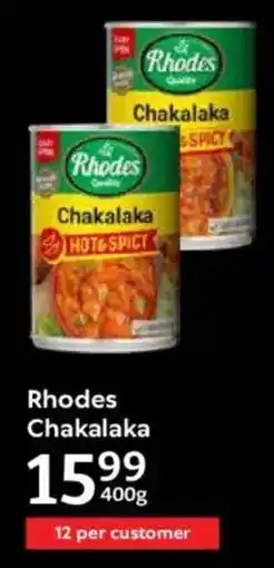 Oxford Freshmarket Rhodes Chakalaka offer