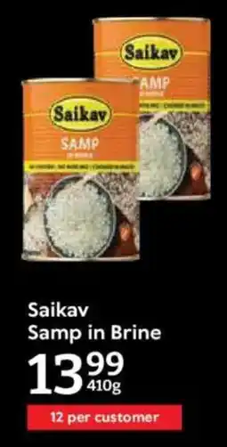 Oxford Freshmarket Saikav Samp in Brine offer