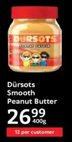 Oxford Freshmarket Dürsots Smooth Peanut Butter offer