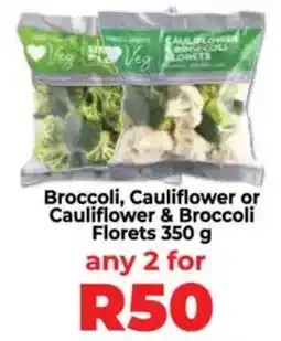 Food Lover's Market Broccoli, Cauliflower or Cauliflower & Broccoli Florets offer
