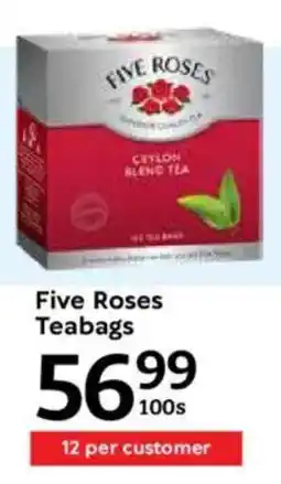 Oxford Freshmarket Five Roses Teabags offer
