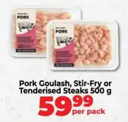 Food Lover's Market Pork Goulash, Stir-Fry or Tenderised Steaks offer