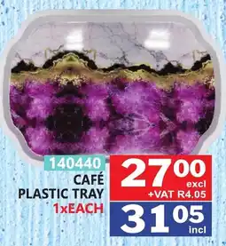 Arrow Cash And Carry Cafe plastic tray offer