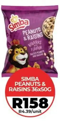 1UP Simba peanuts & raisins offer