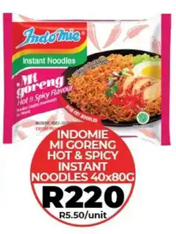 1UP Indomie mi goreng hot & spicy instant noodles offer