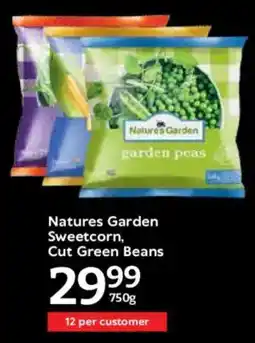 Oxford Freshmarket Natures Garden Sweetcorn, Cut Green Beans offer