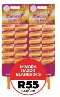 1UP Gillette Minora II Razor Blades offer