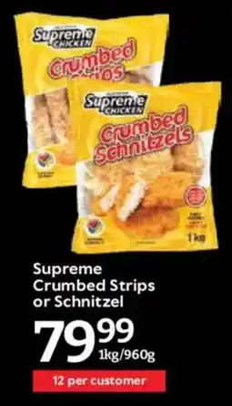 Oxford Freshmarket Supreme Crumbed Strips or Schnitzel offer