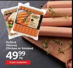Oxford Freshmarket Oxford Viennas Chicken or Smoked offer