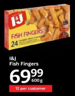 Oxford Freshmarket I&J Fish Fingers offer