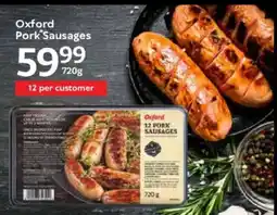 Oxford Freshmarket Oxford Pork Sausages offer