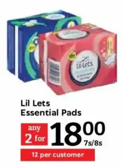 Oxford Freshmarket Lil Lets Essential Pads offer