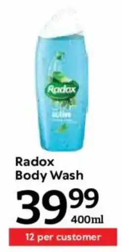 Oxford Freshmarket Radox Body Wash offer