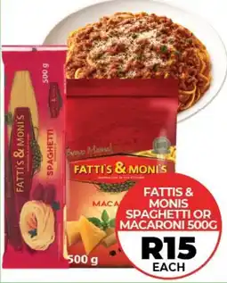 1UP Fatti's & moni's spaghetti or macaroni offer