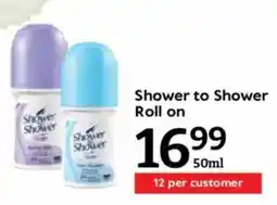 Oxford Freshmarket Shower to Shower Roll on offer