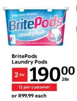 Oxford Freshmarket BritePods Laundry Pods offer