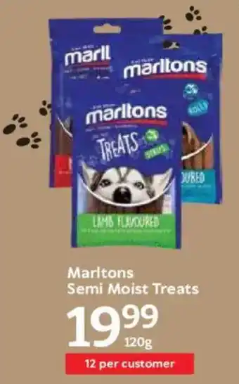 Oxford Freshmarket Marltons Semi Moist Treats offer
