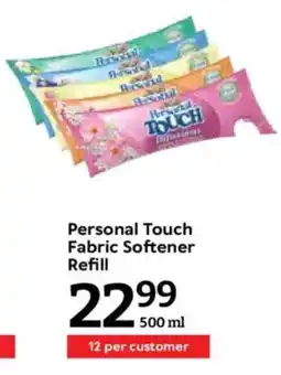 Oxford Freshmarket Personal Touch Fabric Softener Refill offer