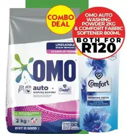 1UP Omo auto washing powder & Comfort fabric softener offer